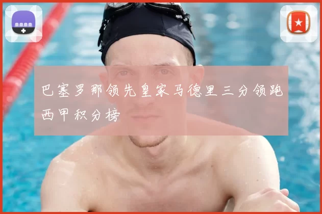 巴塞罗那领先皇家马德里三分领跑西甲积分榜